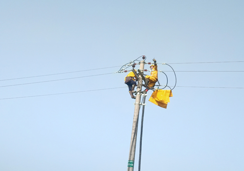 濟(jì)南至高清高速公路工程電力設(shè)施遷改工程——不停電作業(yè)項目：帶電拆火現(xiàn)場