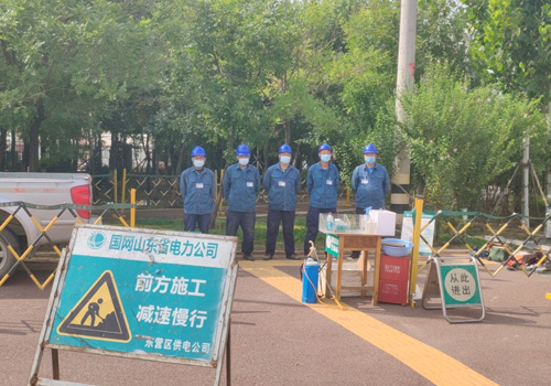 青島蔚然公司（蔚來(lái)汽車）充電站項(xiàng)目施工現(xiàn)場(chǎng)