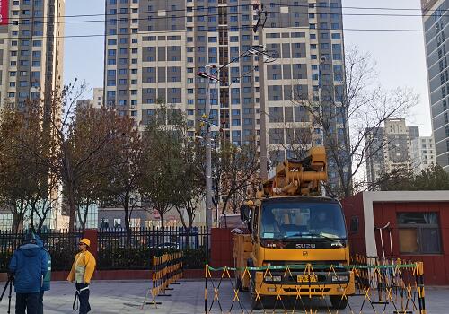 2023年11月30日，海河線帶電接支線引線
